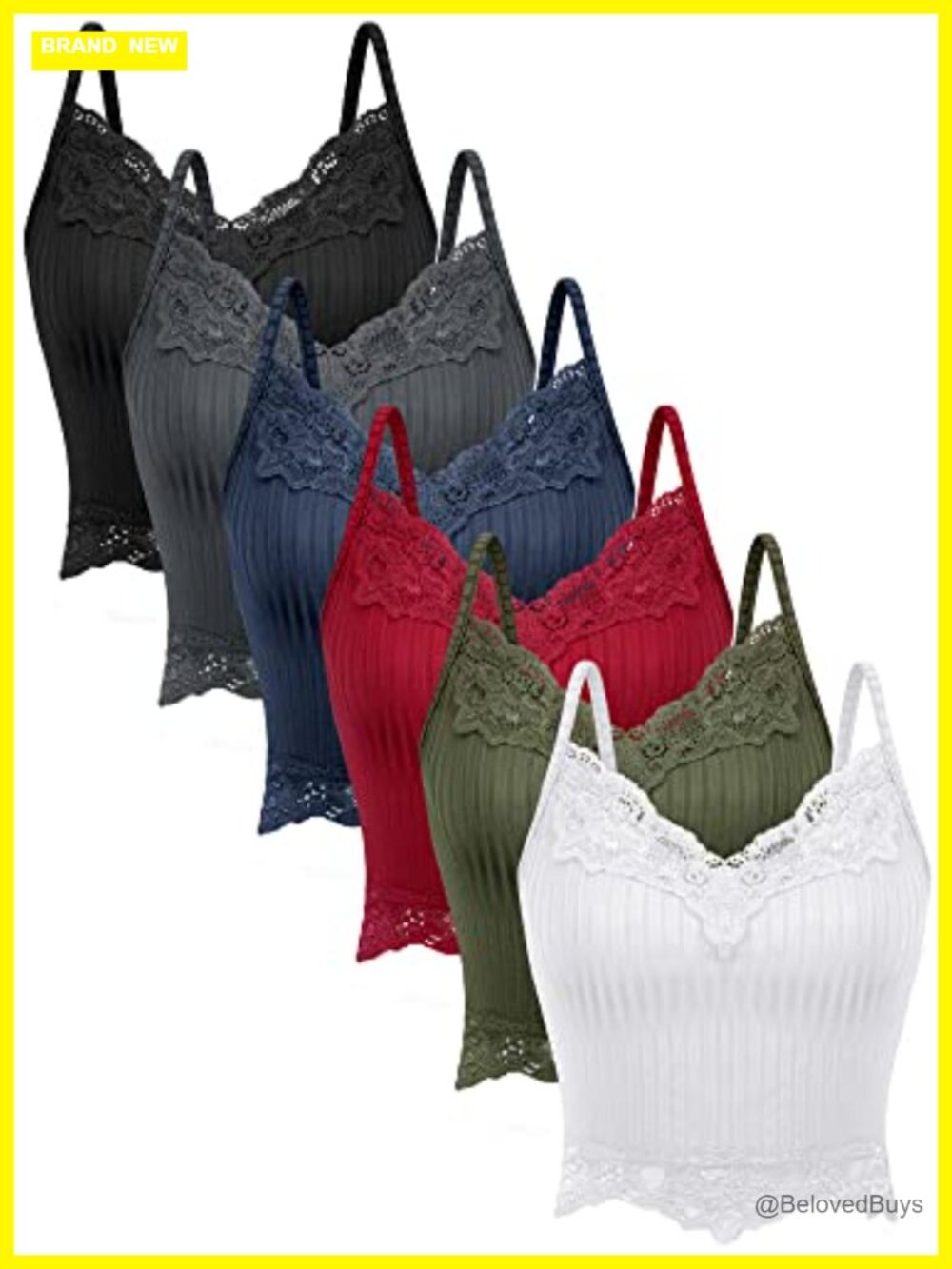 Women Y2K Lace Patchwork Crop Tank Top Cami V-Neck Sleeveless Backless